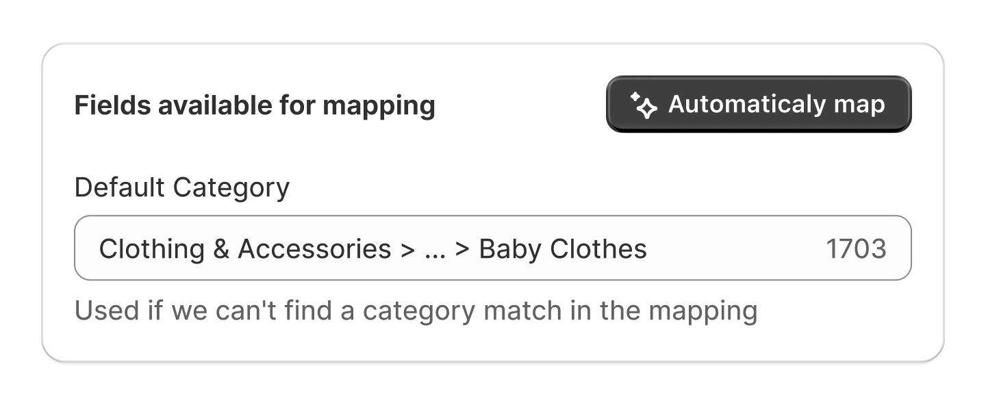 AI Category Mapping