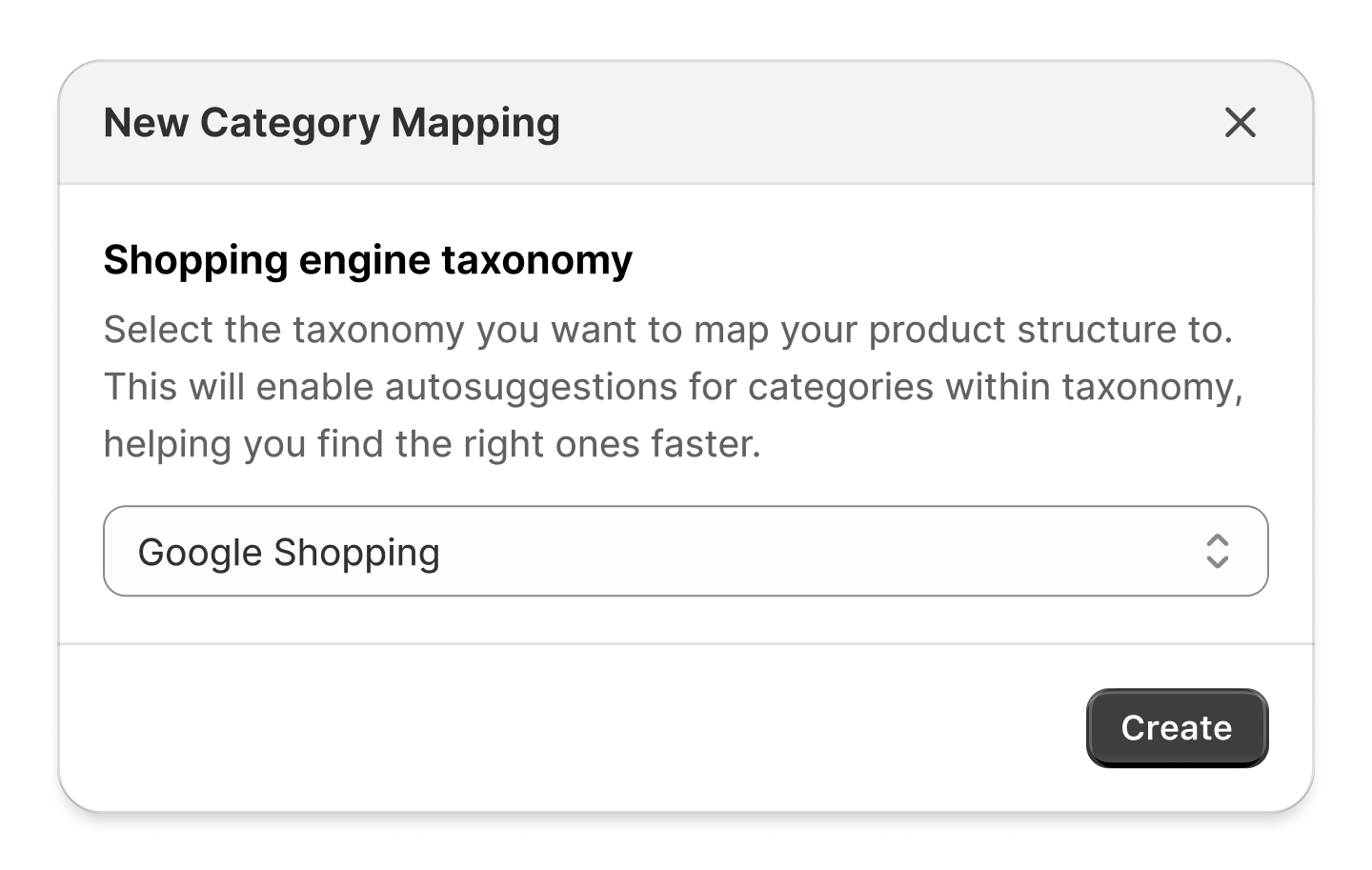 Automatic Mapping to Google Categories