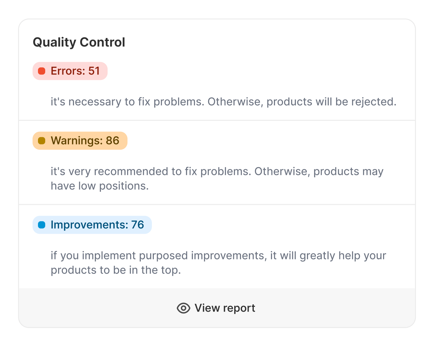 Feed Health Status