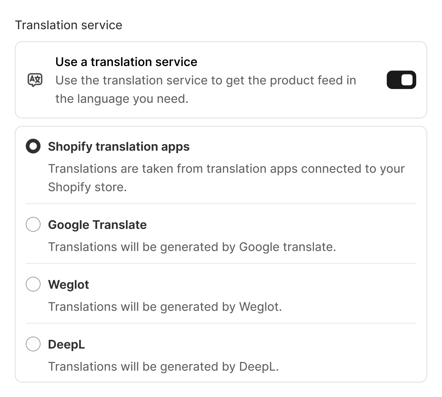 Product Data in Any Language
