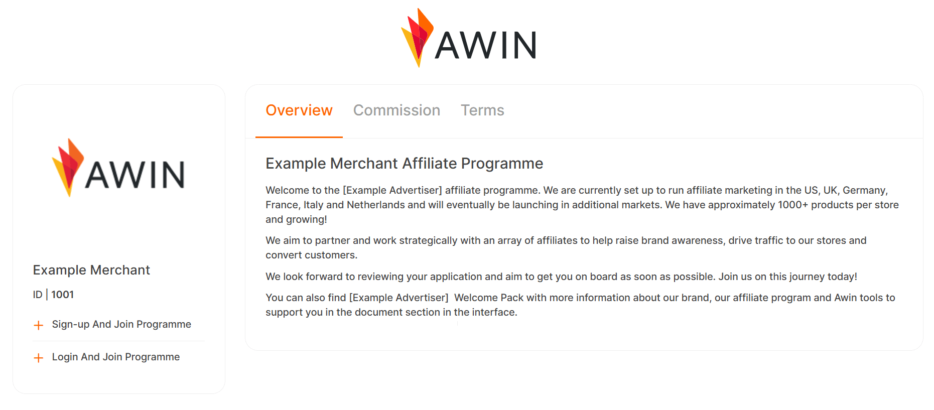 Awin overview
