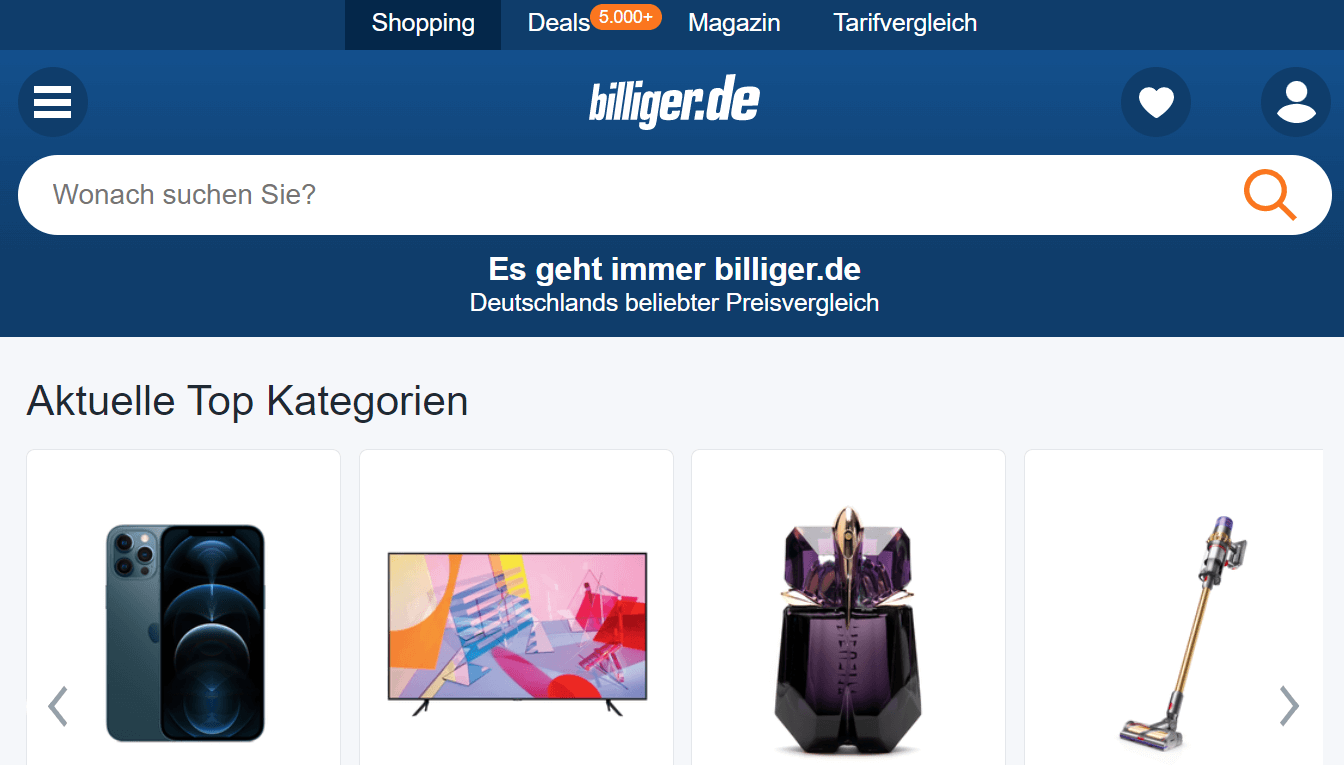 Billiger Shopify Feed - Sell On Billiger