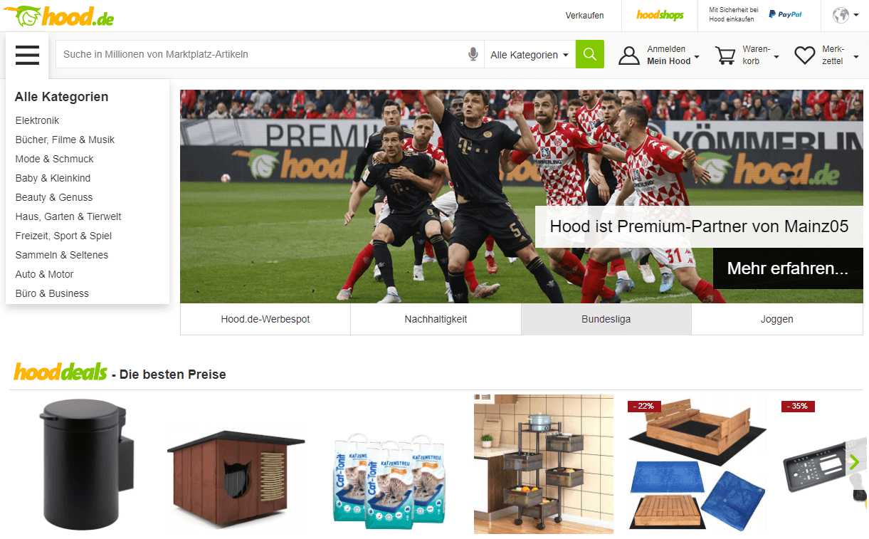 Hood Shopify Feed - Sell On Hood marketplace