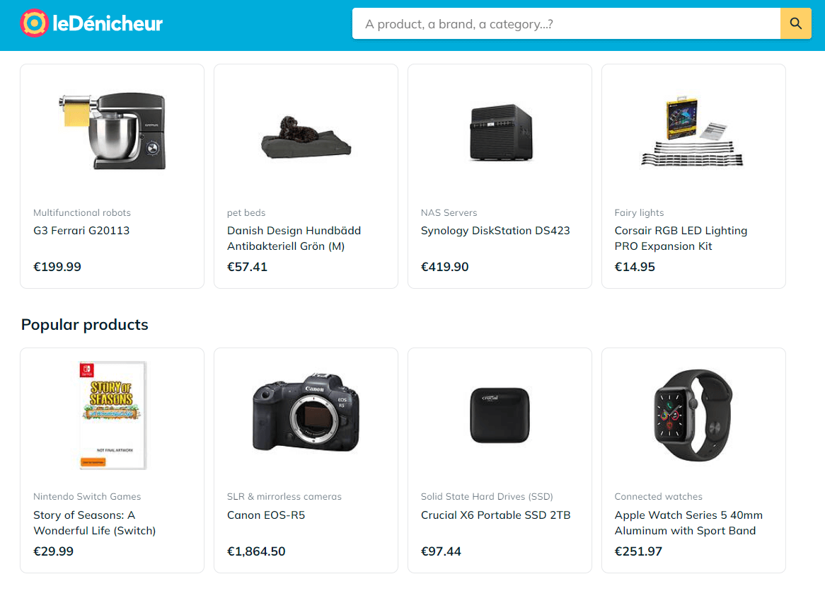 LeDenicheur Shopify Feed - Sell On leDenicheur comparison website