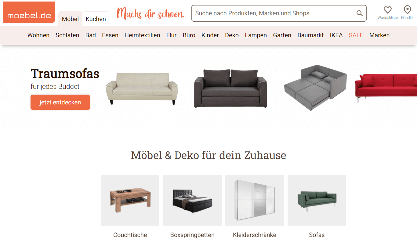 Moebel Shopify Feed - Sell On Moebel marketplace