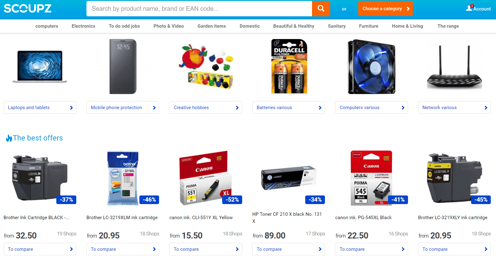 Scoupz Shopify Feed - Sell On Scoupz price comparison