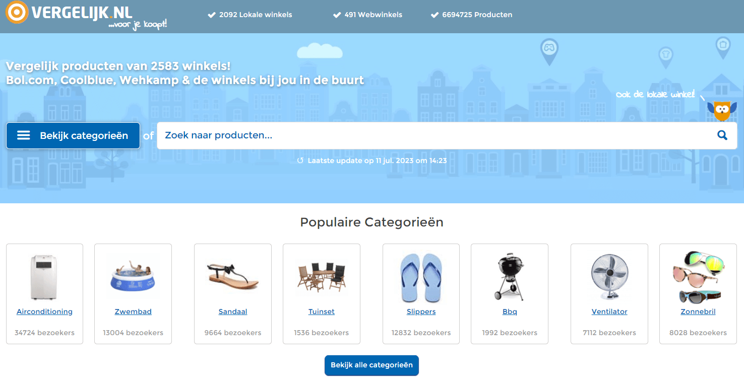 Vergelijk Shopify Feed - Sell On Vergelijk price comparison